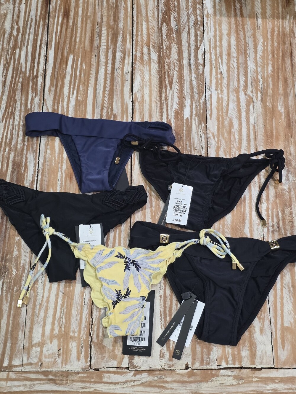 5 NWT Vix Paula Hermanny Bikini Bottom Lot XS